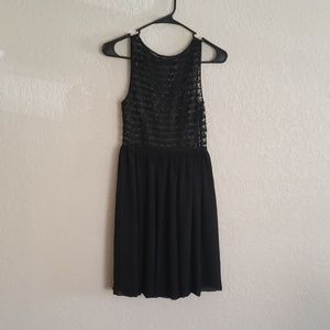 Black American Apparel Lacey Sleeveless Dress